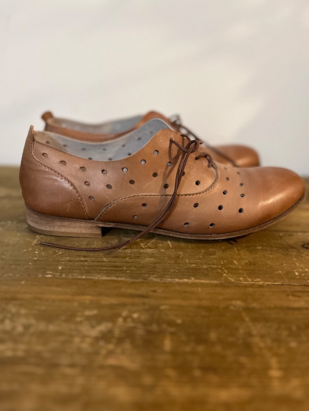 Gidigio brown leather shoes - size 39.5